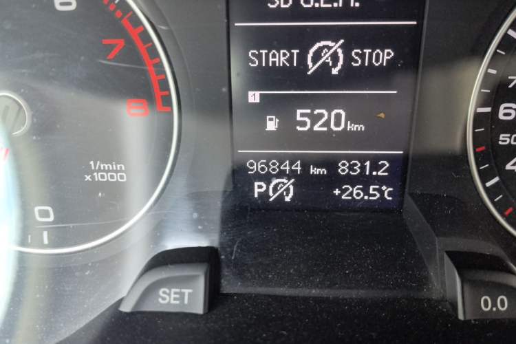 Used Audi A4L 2015 35 TFSI Automatic Standard Model Odometer Close Up