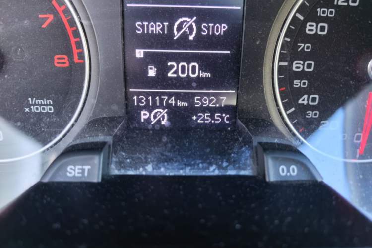 Used Audi A4L 2015 35 TFSI Automatic Standard Model Odometer Close Up