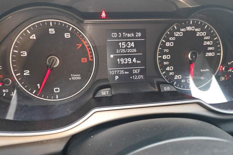 Used Audi A4L 2015 35 TFSI Automatic Standard Model Odometer Close Up