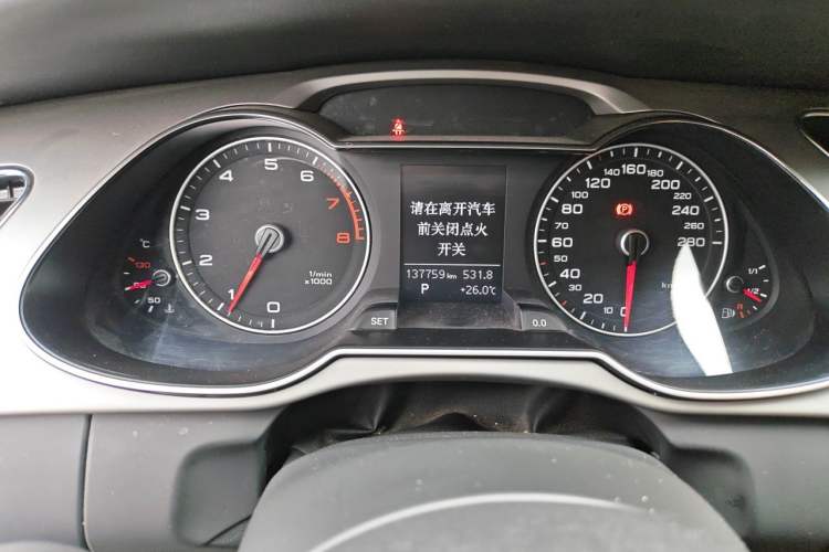 Used Audi A4L 2016 35 TFSI Collector's Edition Automatic Standard Model Odometer Close Up
