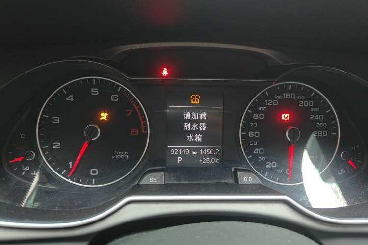 Used Audi A4L 2016 35 TFSI Collector's Edition Automatic Standard Model Odometer Close Up