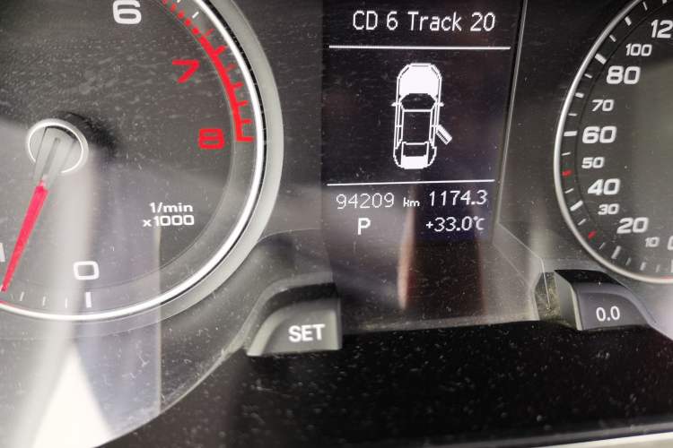 Used Audi A4L 2016 35 TFSI Collector's Edition Automatic Standard Model Odometer Close Up