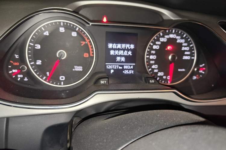 Used Audi A4L 2016 35 TFSI Collector's Edition Automatic Standard Model Odometer Close Up