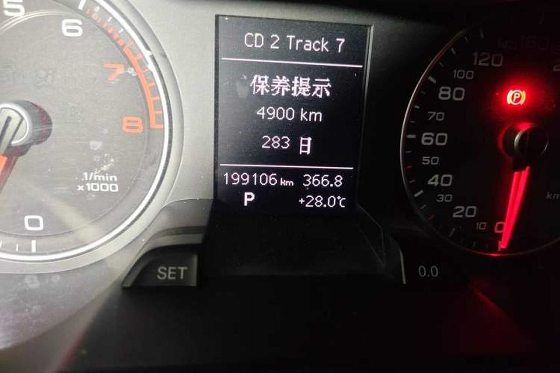 Used Audi A4L 2016 35 TFSI Collection Edition S line Comfort Model Odometer Close Up