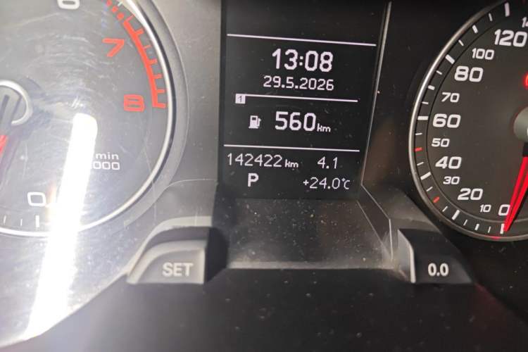 Used Audi A4L 2016 35 TFSI Collection Edition S line Comfort Model Odometer Close Up