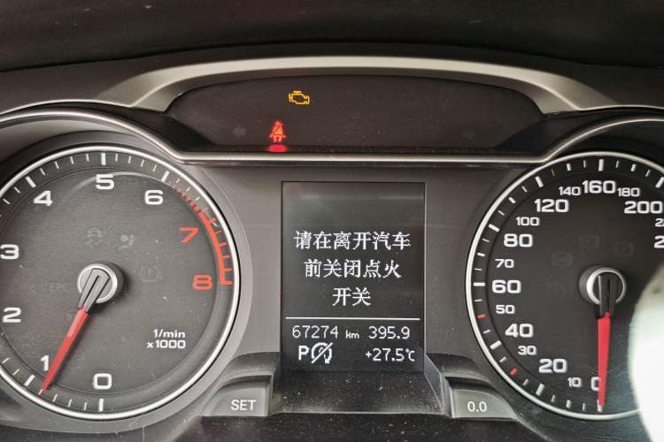 Used Audi A4L 2016 45 TFSI Collection Edition quattro Personalized Sports Model Odometer Close Up