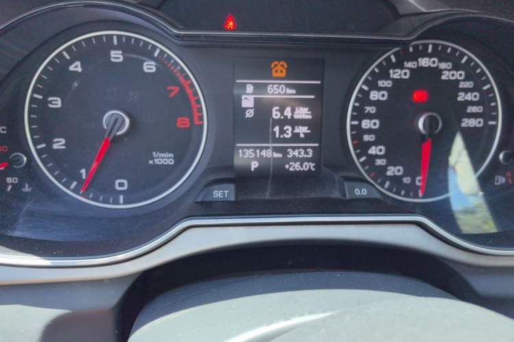 Used Audi A4L 2016 35 TFSI Collector's Edition Automatic Standard Model Odometer Close Up