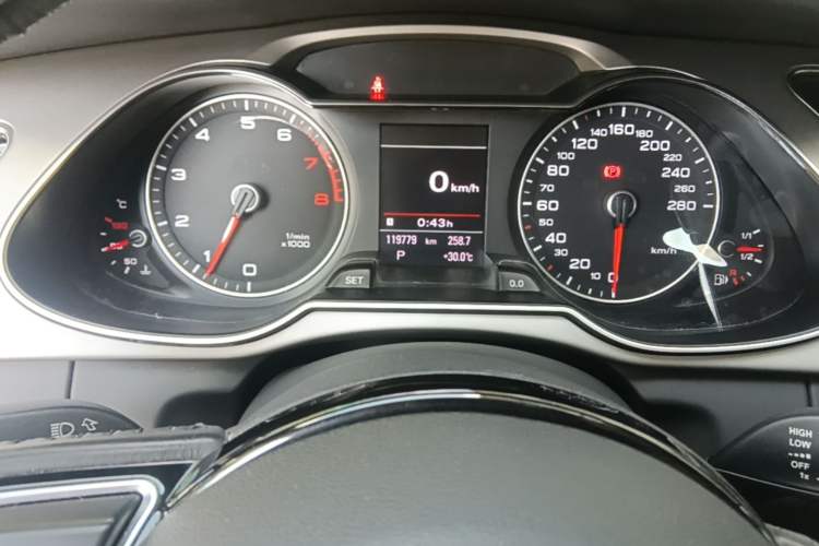 Used Audi A4L 2016 35 TFSI Collection Edition S line Luxury Model Odometer Close Up