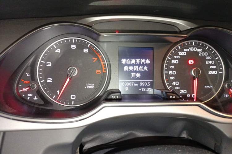 Used Audi A4L 2016 35 TFSI Collector's Edition Automatic Standard Model Odometer Close Up