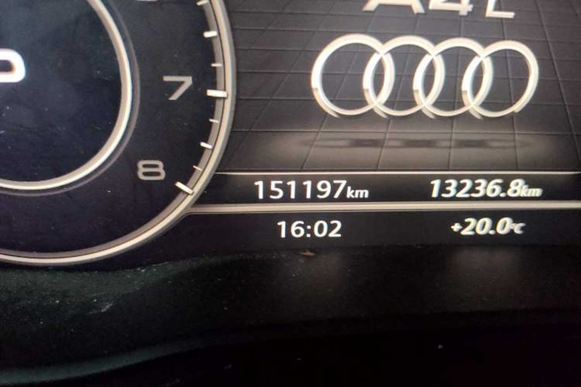 Used Audi A4L 2017 Plus 40 TFSI Style Edition Odometer Close Up