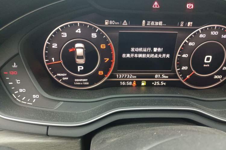 Used Audi A4L 2017 40 TFSI Style Edition Odometer Close Up