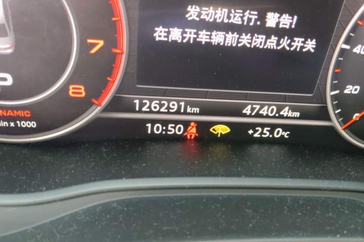 Used Audi A4L 2017 Plus 40 TFSI Style Edition Odometer Close Up