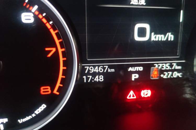 Used Audi A4L 2017 40 TFSI Style Edition Odometer Close Up