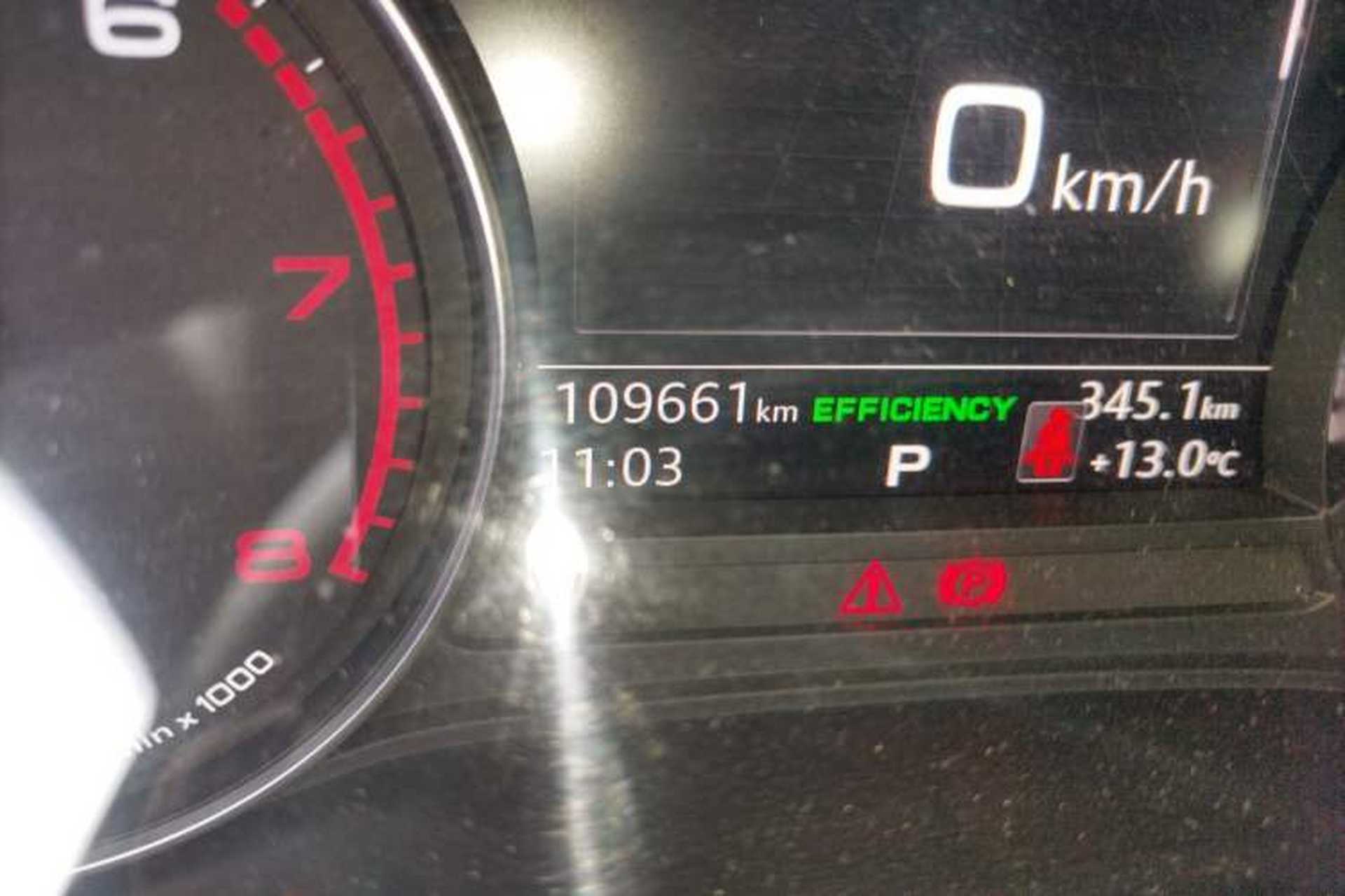 Used Audi A4L 2017 Plus 40 TFSI Fashion Model Odometer Close Up