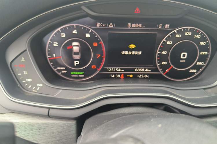 Used Audi A4L 2017 40 TFSI Style Edition Odometer Close Up