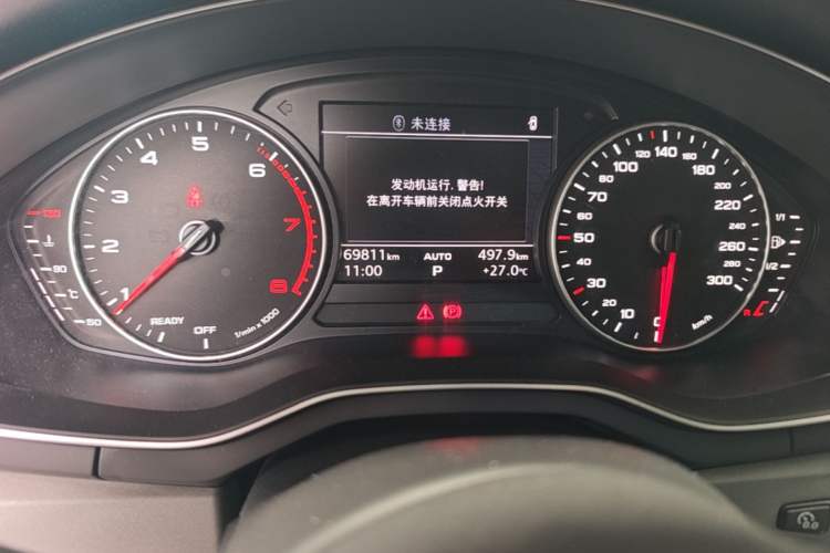 Used Audi A4L 2017 40 TFSI Ambition Edition Odometer Close Up