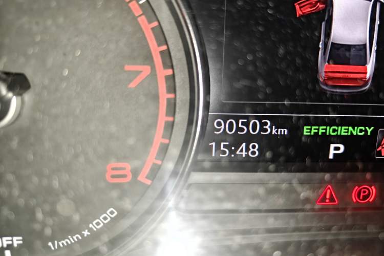 Used Audi A4L 2017 45 TFSI quattro Style Edition Odometer Close Up