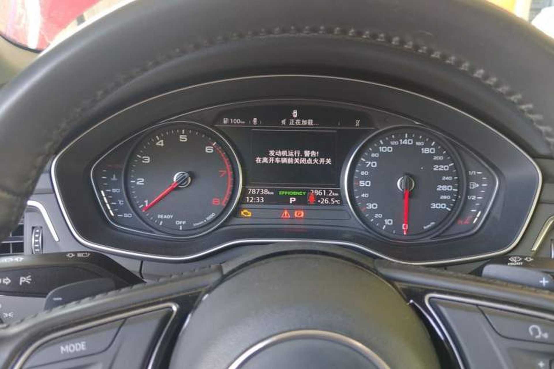 Used Audi A4L 2017 40 TFSI Style Edition Odometer Close Up