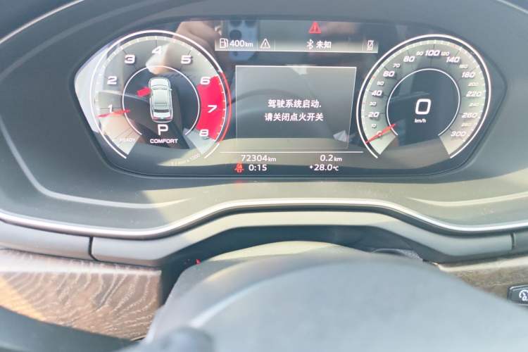 Used Audi A4L 2017 40 TFSI Fashion Model Odometer Close Up