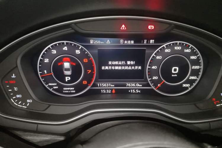 Used Audi A4L 2017 40 TFSI Style Edition Odometer Close Up