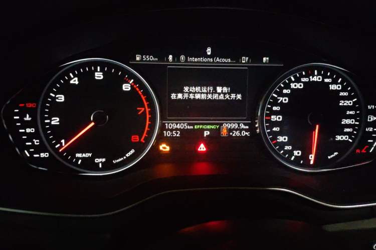 Used Audi A4L 2017 40 TFSI Style Edition Odometer Close Up