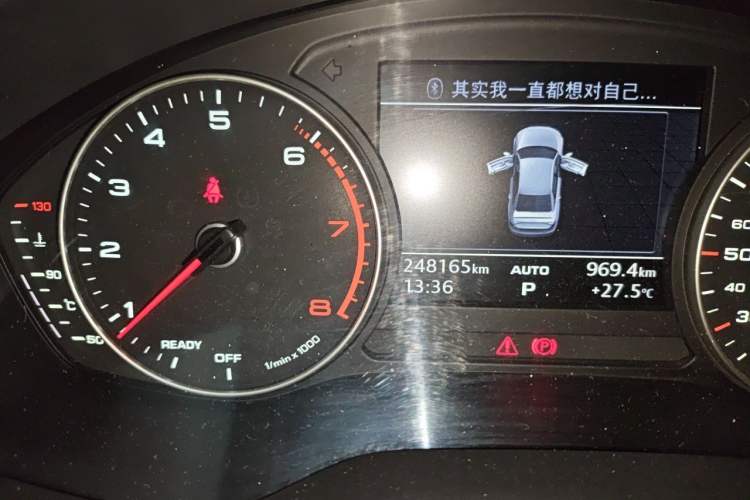Used Audi A4L 2017 40 TFSI Ambition Edition Odometer Close Up