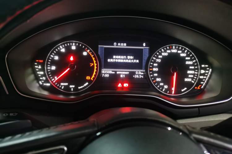 Used Audi A4L 2017 40 TFSI Ambition Edition Odometer Close Up