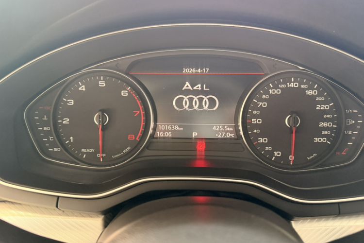 Used Audi A4L 2017 40 TFSI Fashion Model Odometer Close Up