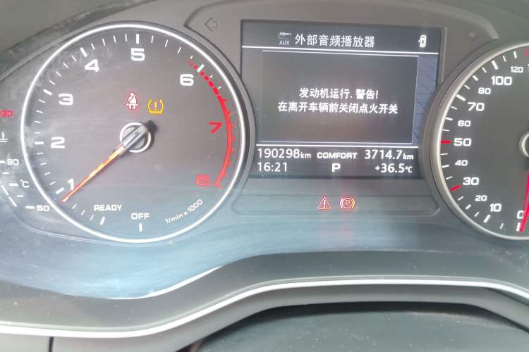 Used Audi A4L 2017 Plus 40 TFSI Ambition Model Odometer Close Up