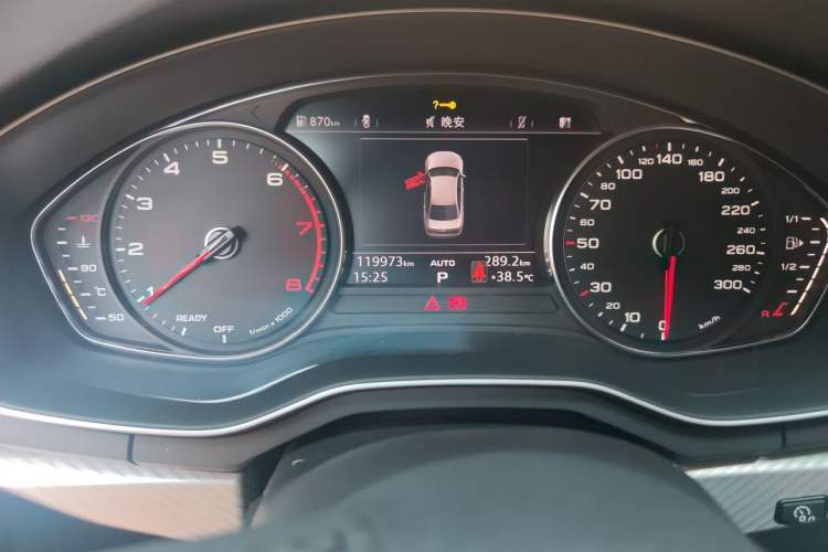 Used Audi A4L 2017 Plus 40 TFSI Ambition Model Odometer Close Up