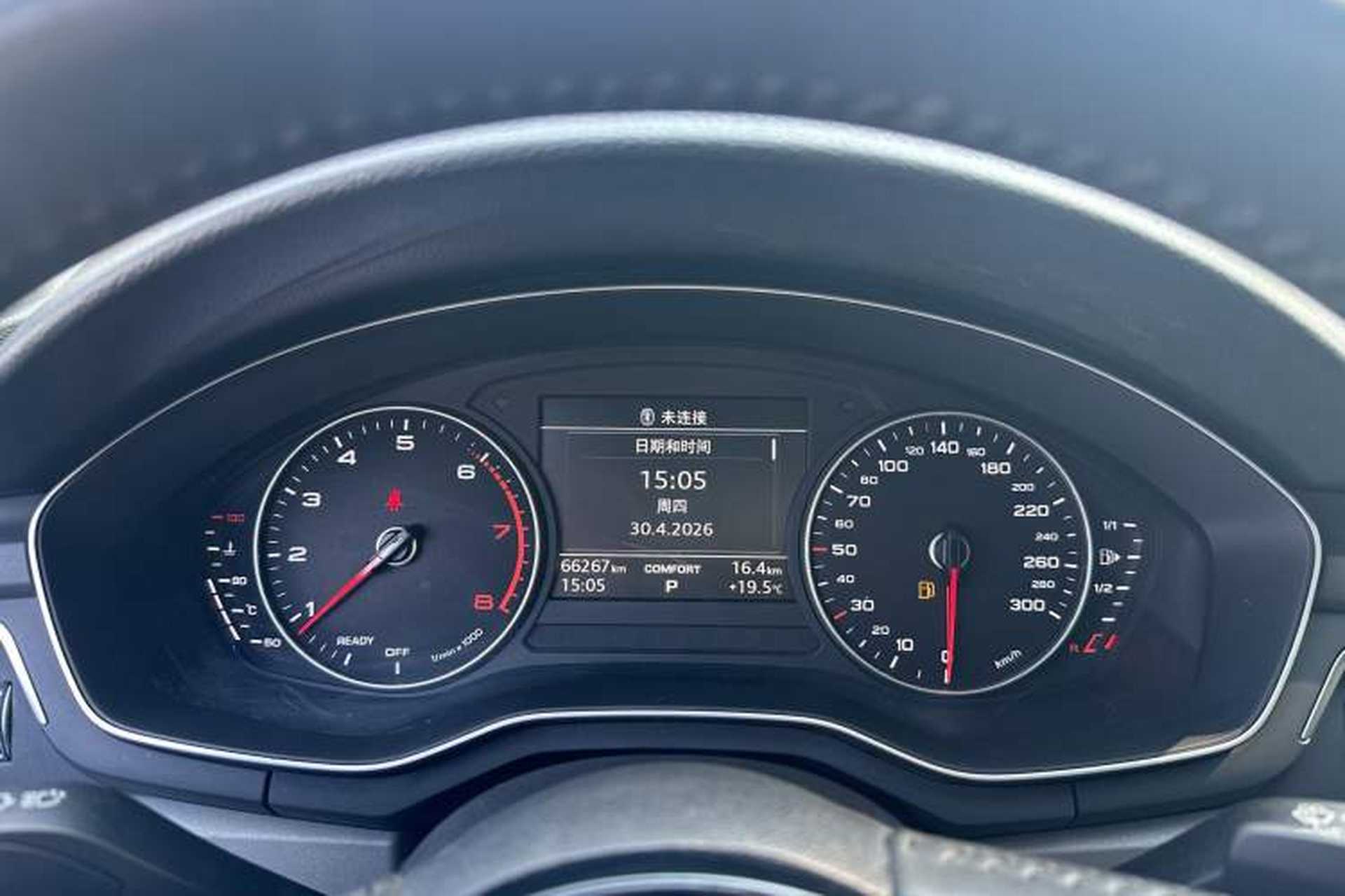 Used Audi A4L 2017 Plus 40 TFSI Ambition Model Odometer Close Up