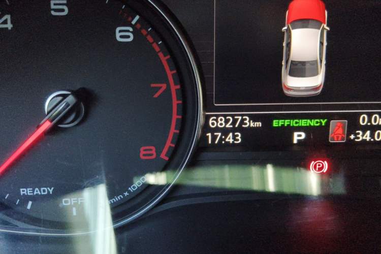 Used Audi A4L 2017 40 TFSI Fashion Model Odometer Close Up