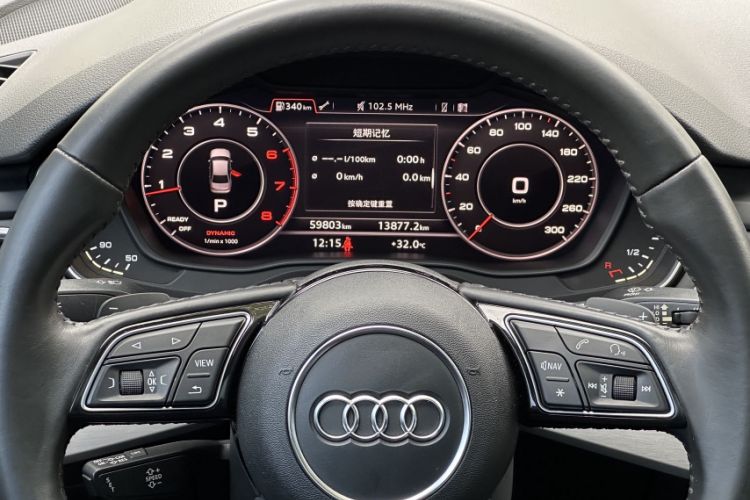 Used Audi A4L 2017 Plus 40 TFSI Sport Model Odometer Close Up