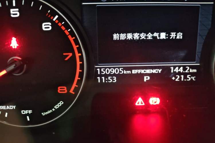 Used Audi A4L 2017 40 TFSI Ambition Edition Odometer Close Up