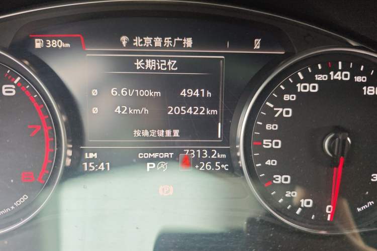 Used Audi A4L 2017 40 TFSI Fashion Model Odometer Close Up
