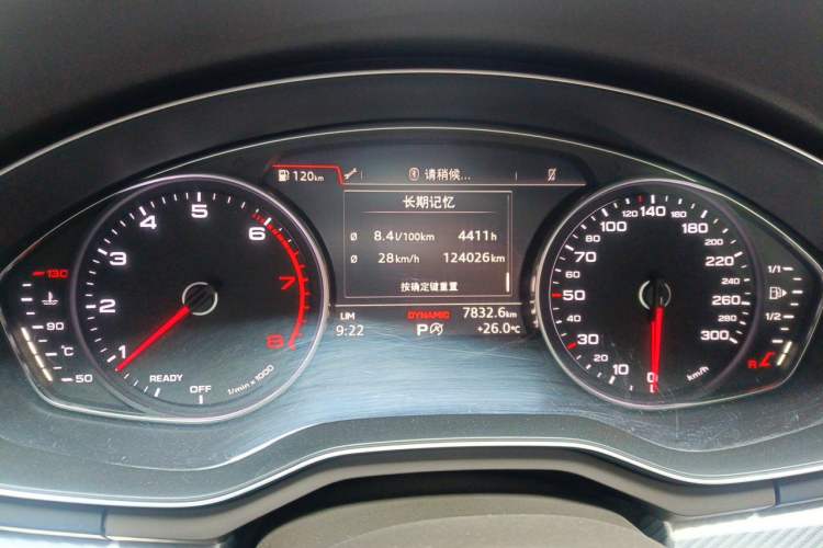 Used Audi A4L 2017 Plus 40 TFSI Fashion Model Odometer Close Up