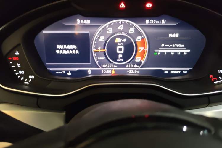 Used Audi A4L 2018 30th Anniversary Edition 40 TFSI Fashion Model Odometer Close Up