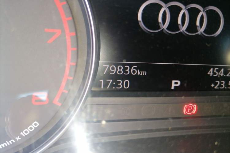 Used Audi A4L 2018 30th Anniversary Edition 40 TFSI Trendy Model Odometer Close Up