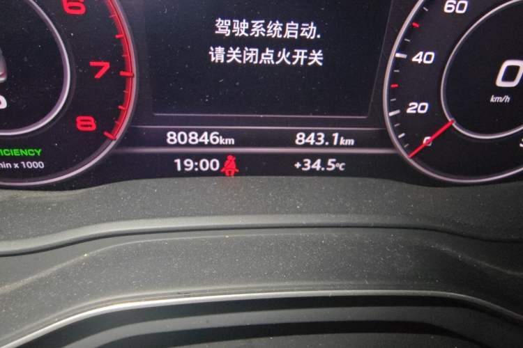 Used Audi A4L 2018 30th Anniversary Edition 40 TFSI Fashion Model Odometer Close Up