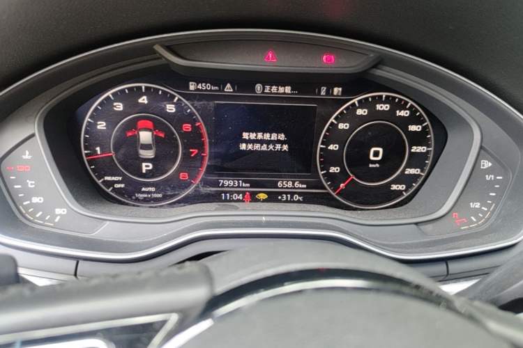 Used Audi A4L 2018 30th Anniversary Edition 40 TFSI Fashion Model Odometer Close Up