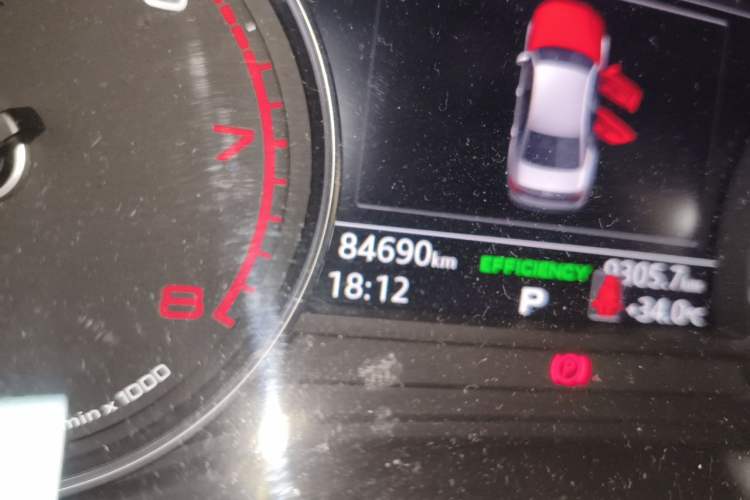 Used Audi A4L 2018 30th Anniversary Edition 40 TFSI Trendy Model Odometer Close Up