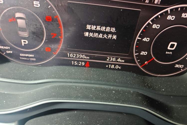 Used Audi A4L 2018 30th Anniversary Edition 40 TFSI Fashion Model Odometer Close Up