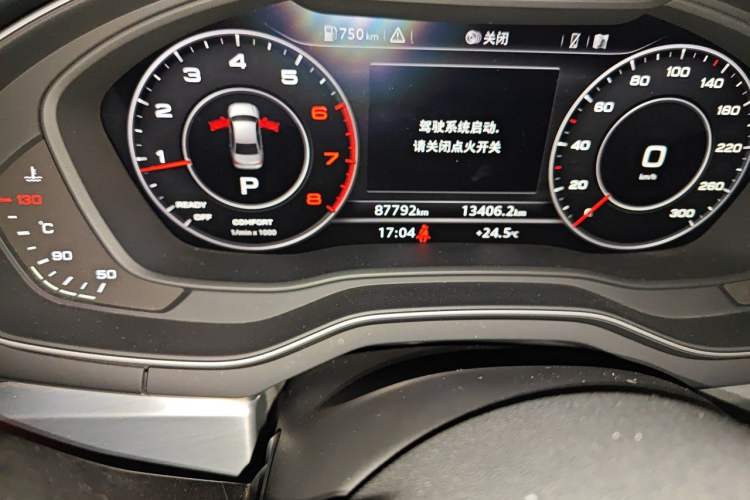 Used Audi A4L 2018 30th Anniversary Edition 40 TFSI Fashion Model Odometer Close Up