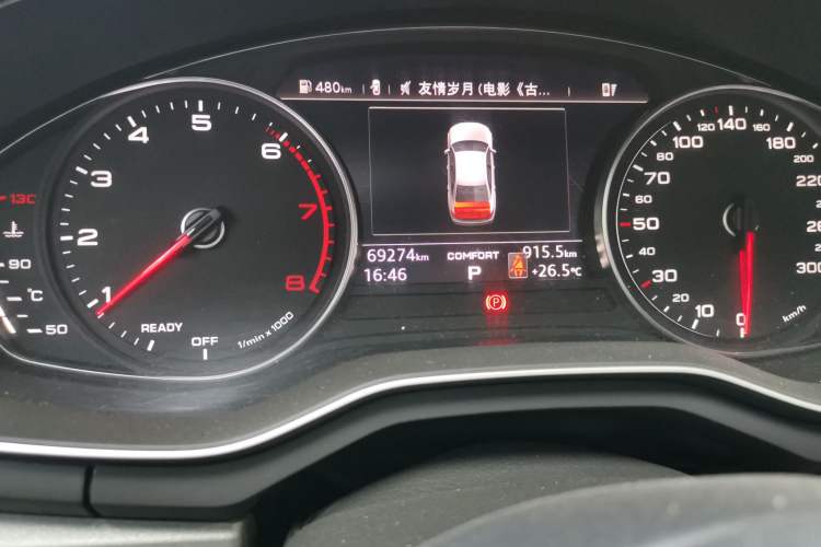 Used Audi A4L 2018 30th Anniversary Edition 40 TFSI Trendy Model Odometer Close Up
