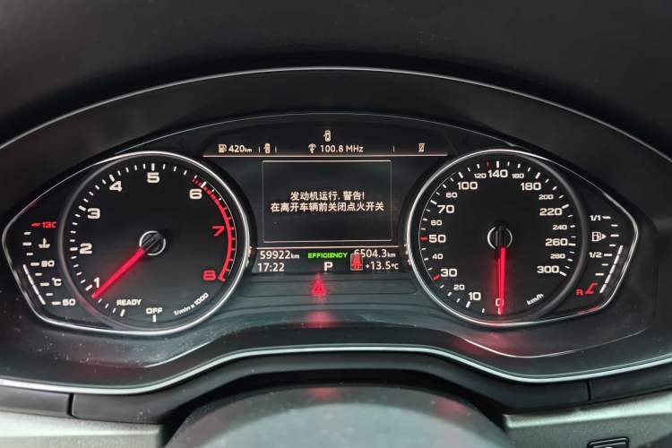 Used Audi A4L 2018 30th Anniversary Edition 40 TFSI Trendy Model Odometer Close Up