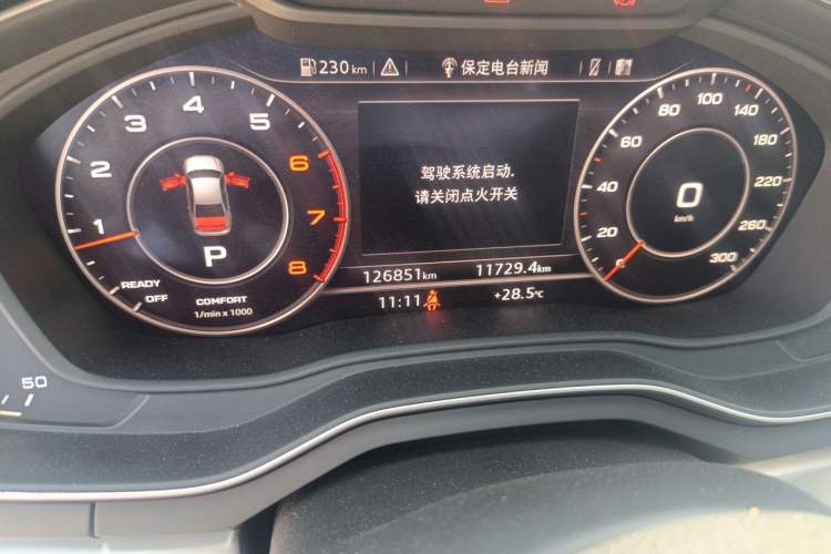 Used Audi A4L 2018 30th Anniversary Edition 40 TFSI Fashion Model Odometer Close Up
