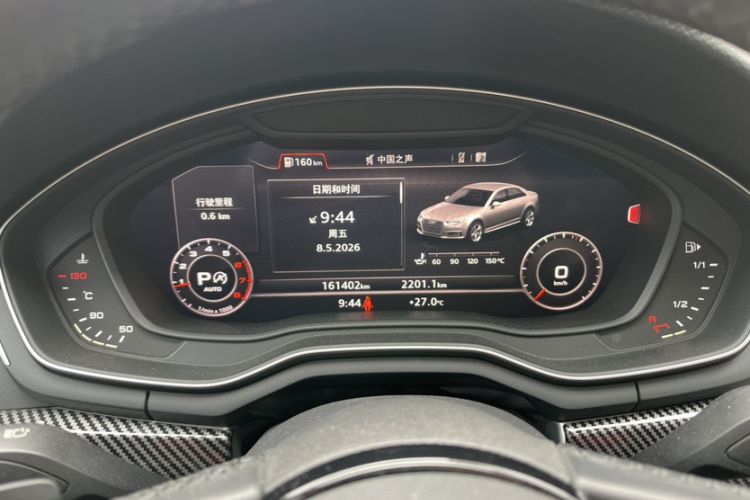 Used Audi A4L 2018 30th Anniversary Edition 40 TFSI Fashion Model Odometer Close Up