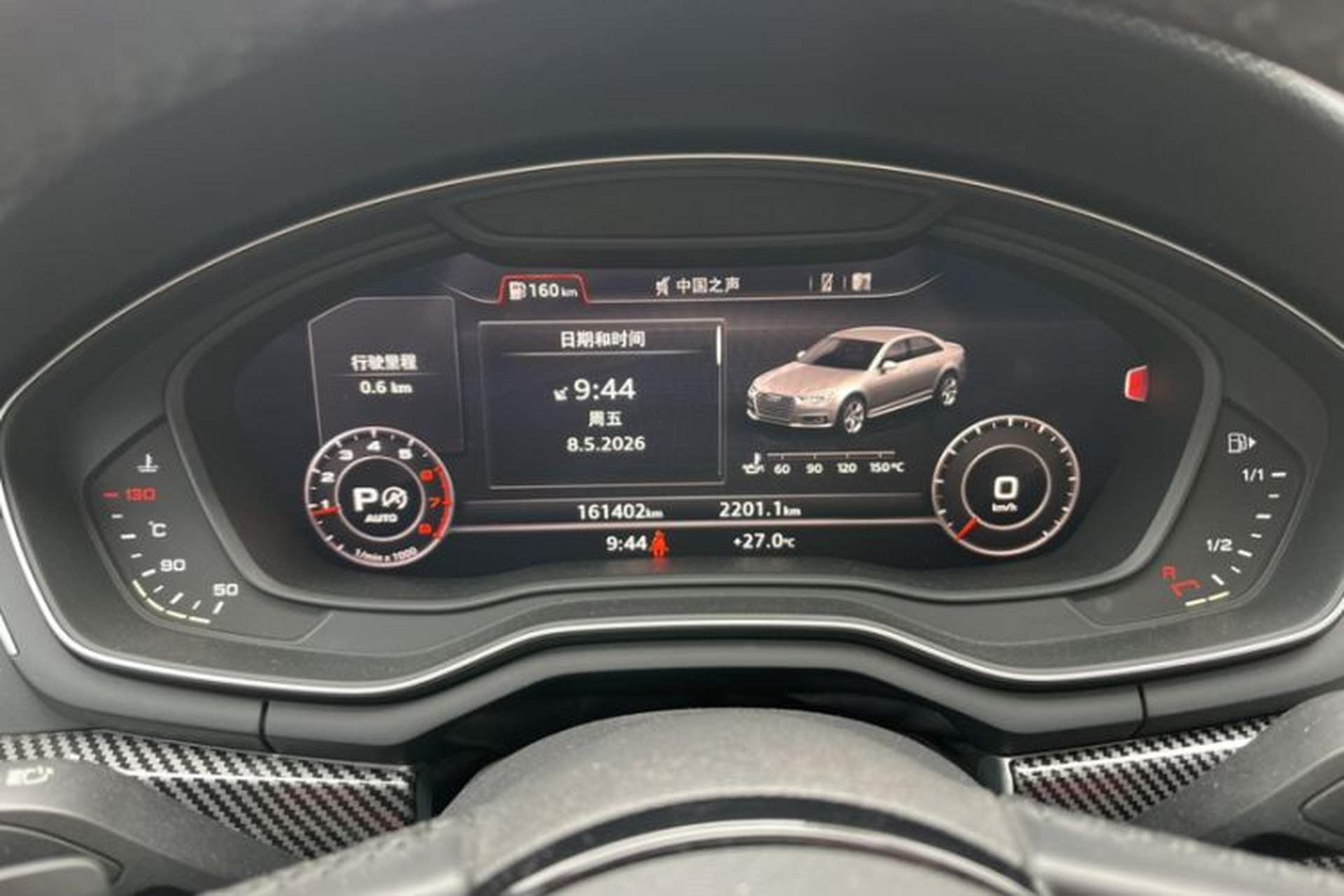 Used Audi A4L 2018 30th Anniversary Edition 40 TFSI Fashion Model Odometer Close Up