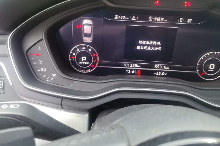 Used Audi A4L 2018 30th Anniversary Edition 40 TFSI Fashion Model Odometer Close Up