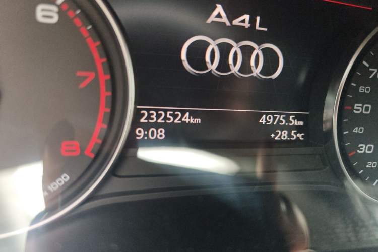 Used Audi A4L 2018 30th Anniversary Edition 40 TFSI Trendy Model Odometer Close Up